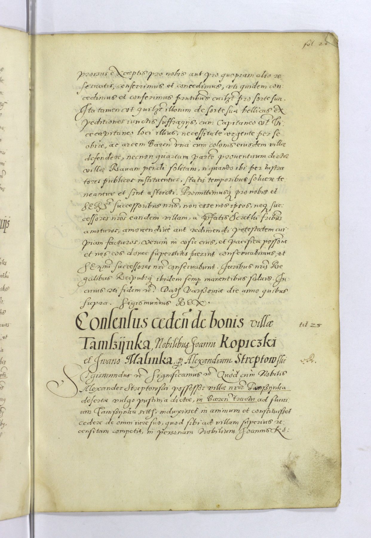 MK 136 k. 58 — przywilej z 1591 r., dokończenie