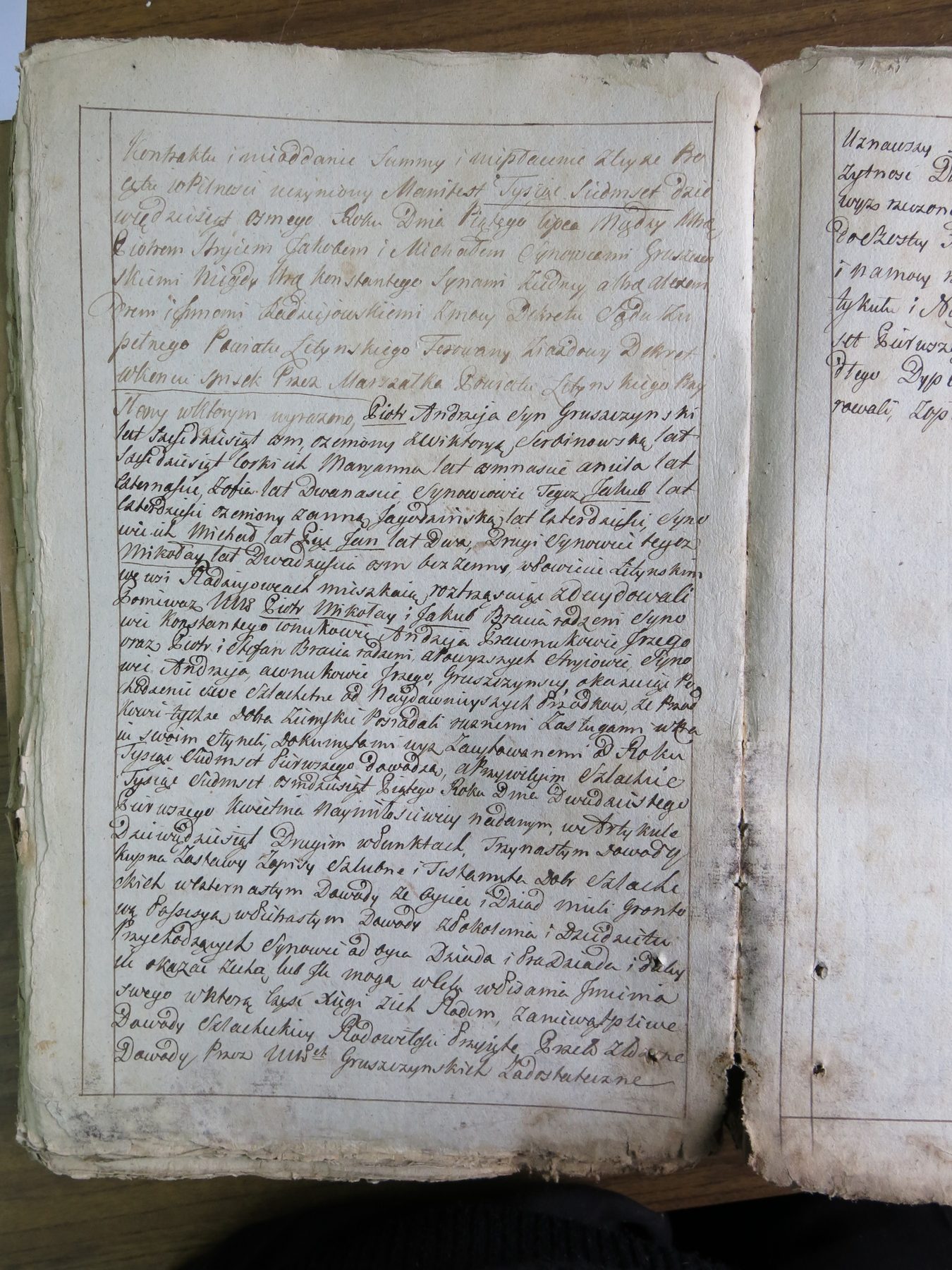 Protokół Zgromadzenia ws. Gruszczyńskich, 1802